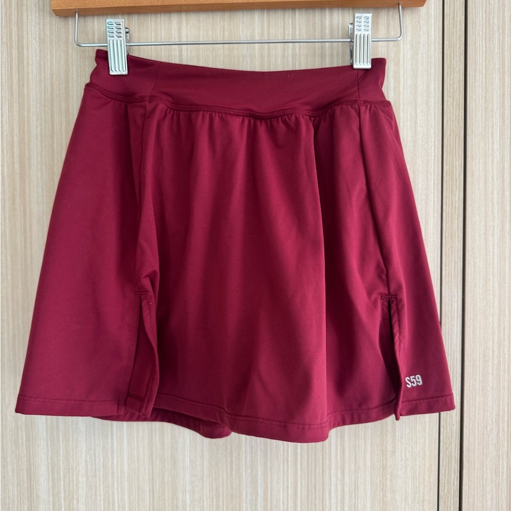 Splits59 Women's Athletic Tennis Skirt in Burgundy